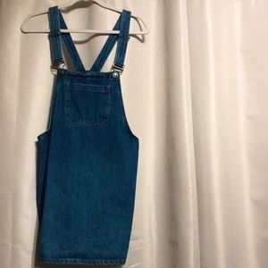 Denim dress overall